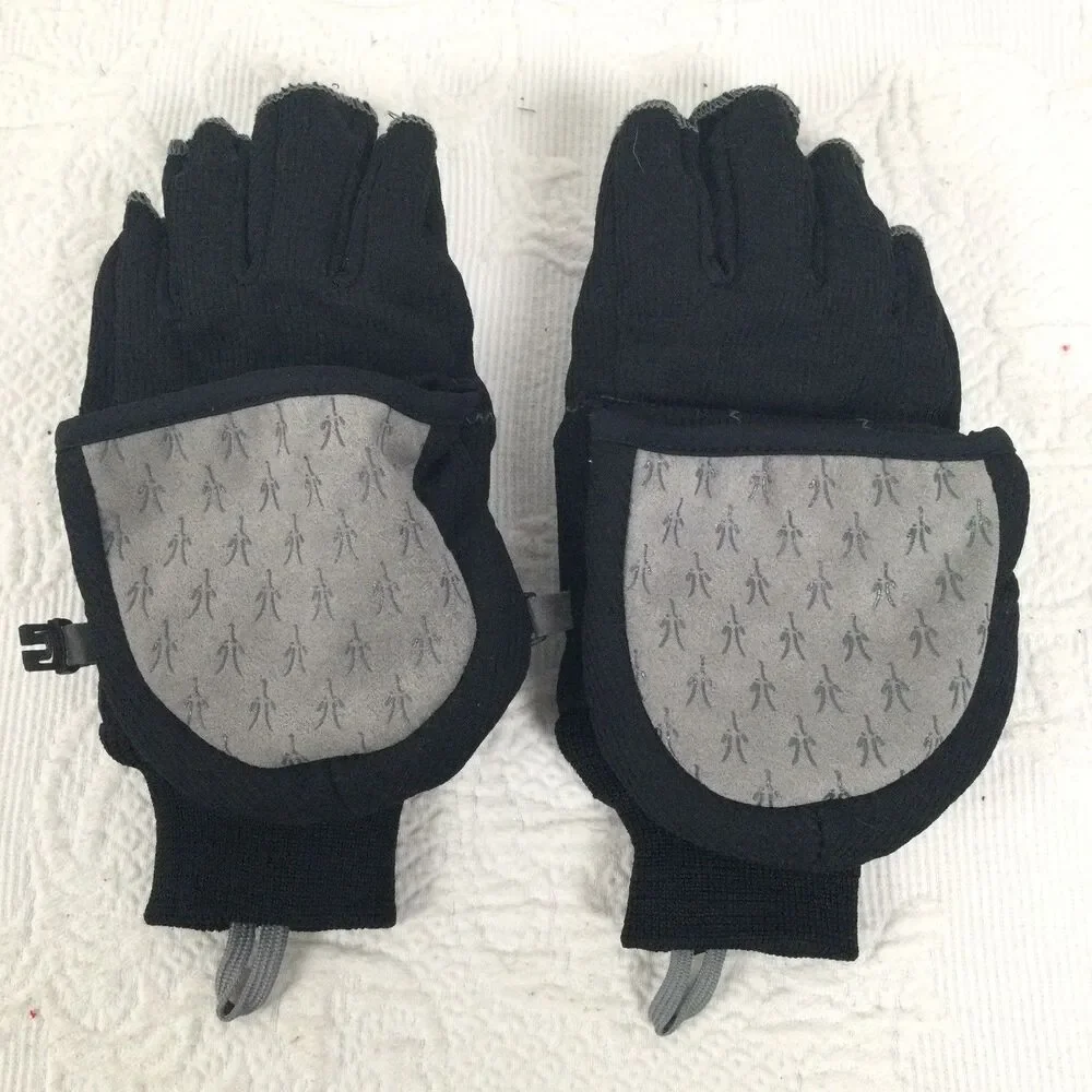 Ibex Winter Fold Down Fingerless Thunbless Convertible Mittens XS